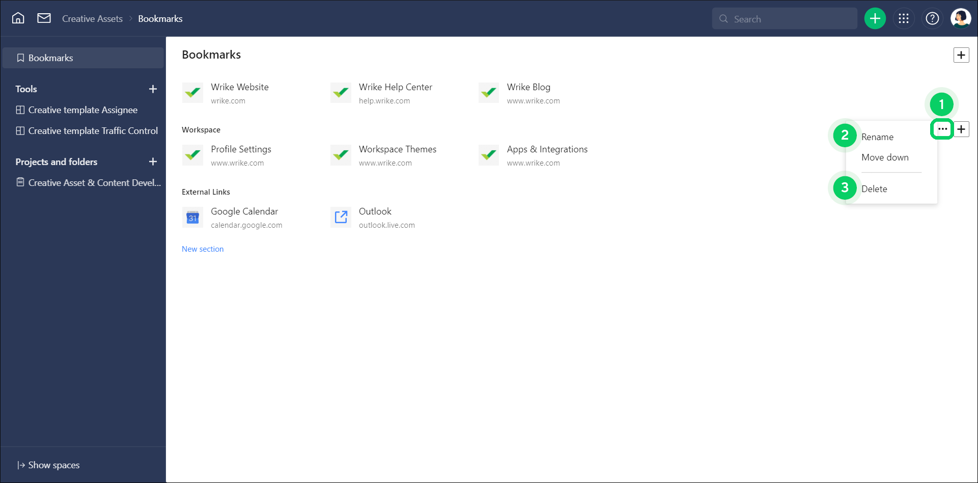 Spaces_-_Rename_and_delete_bookmark_sections.png